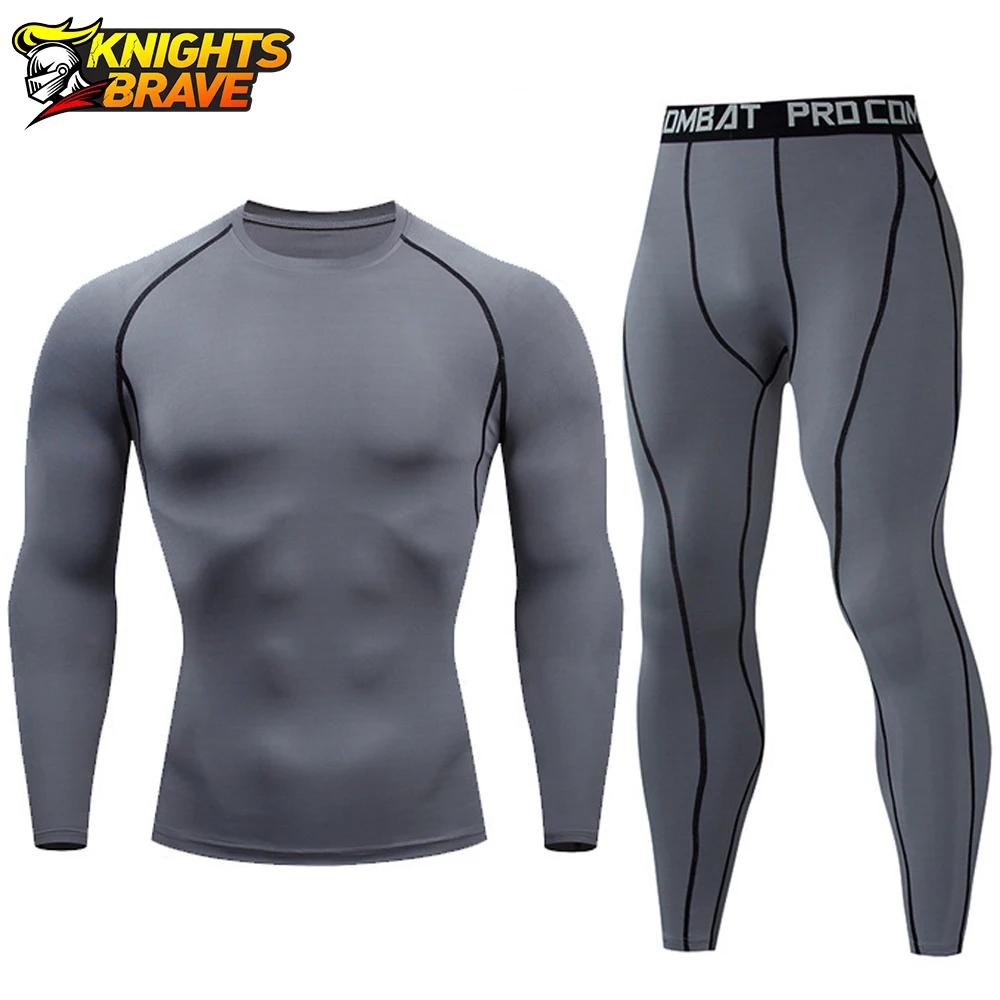       Suit Running T-shirt Set ⼺ Tight  Tops & Pants S-3XL   Men Women